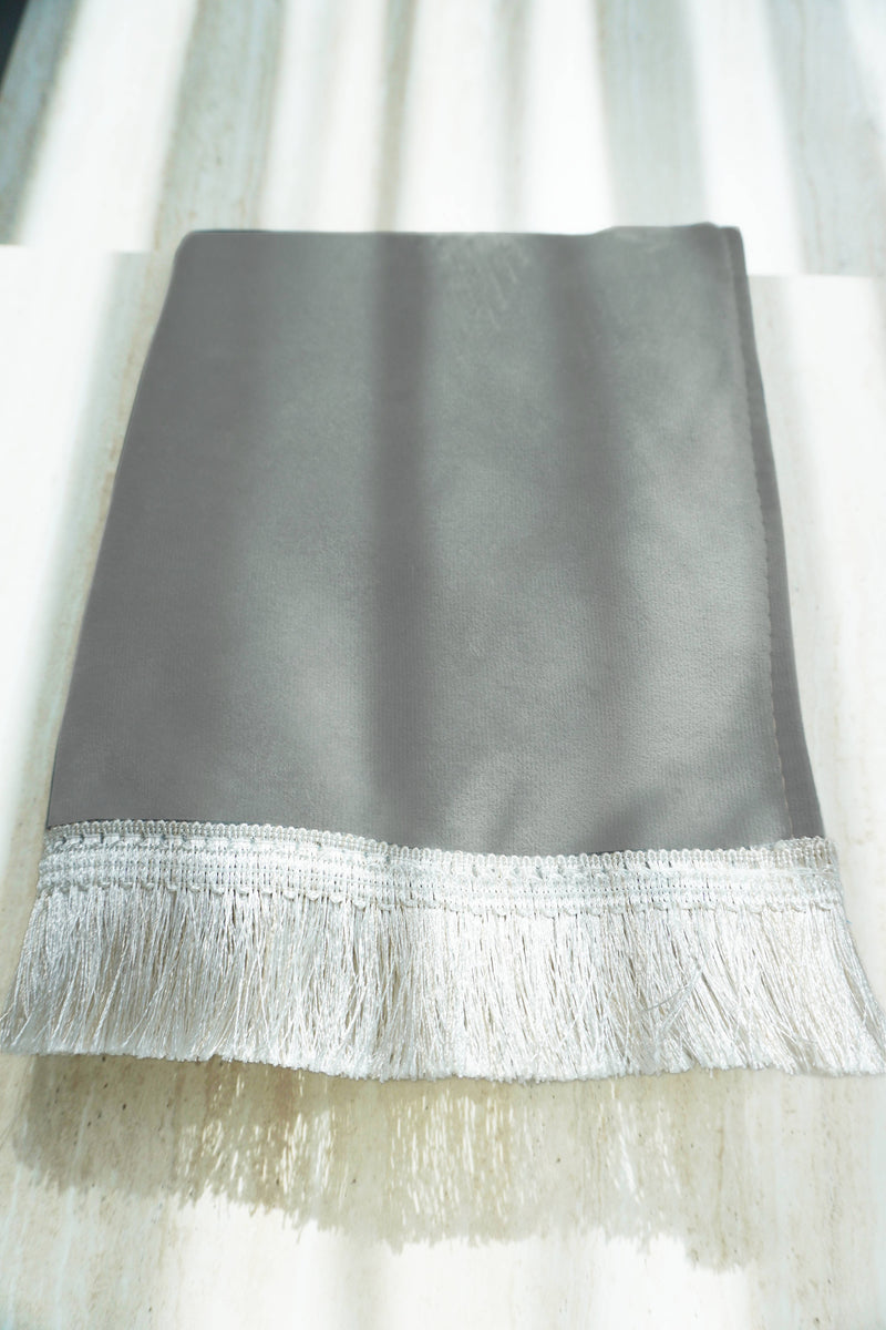 Tapis de prière unis gris