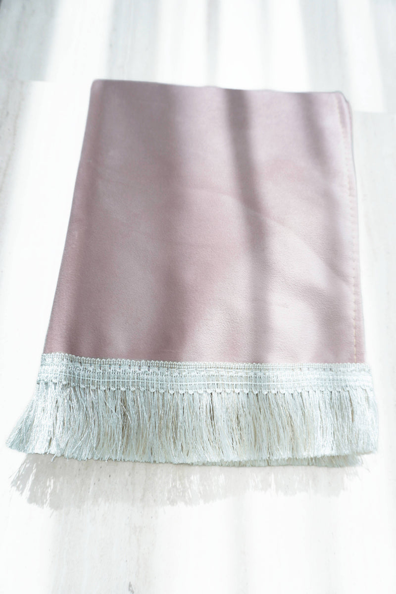 Tapis de prière unis rose