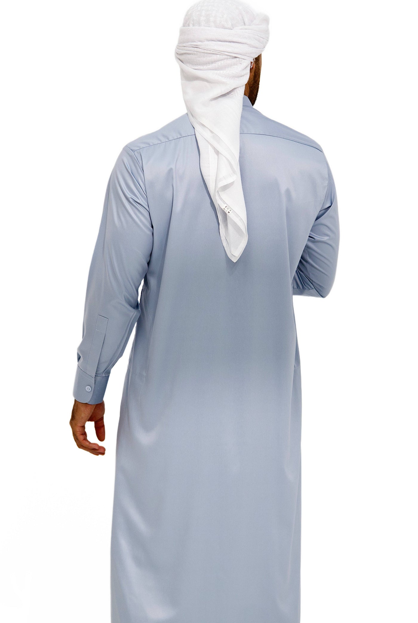 Qamis Saudi Satiné gris