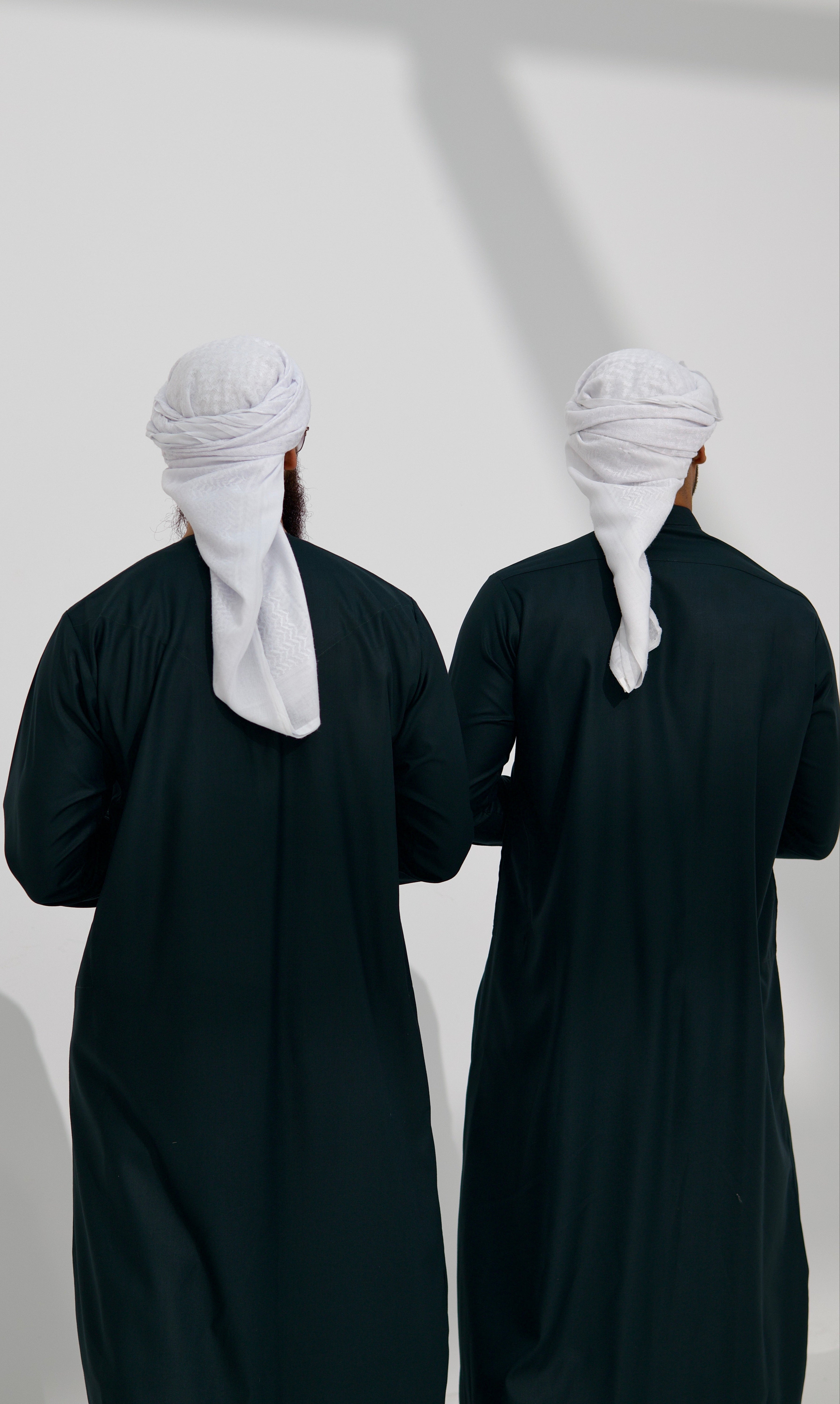 Qamis Emirati coton vert bouteille
