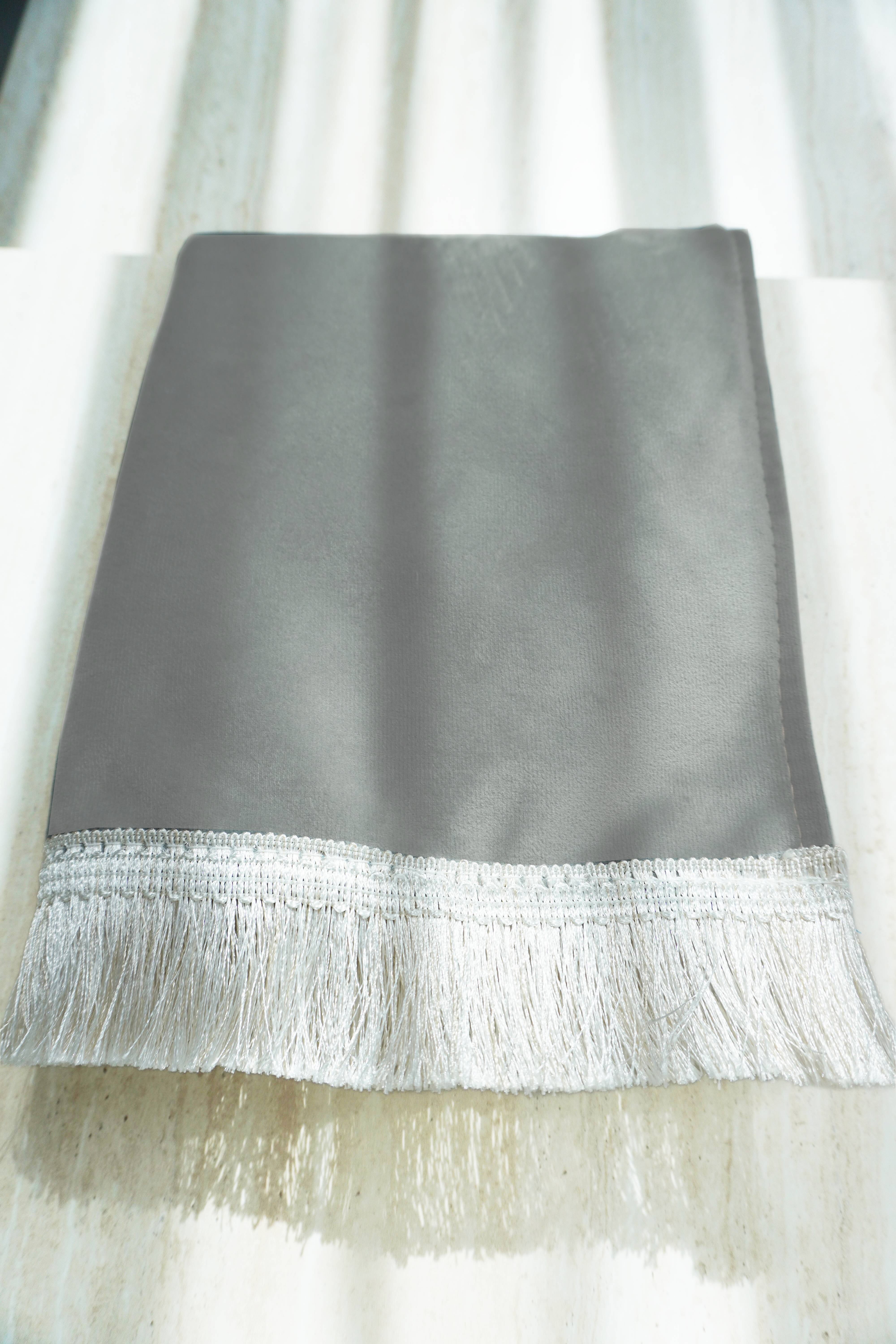 Tapis de prière unis gris