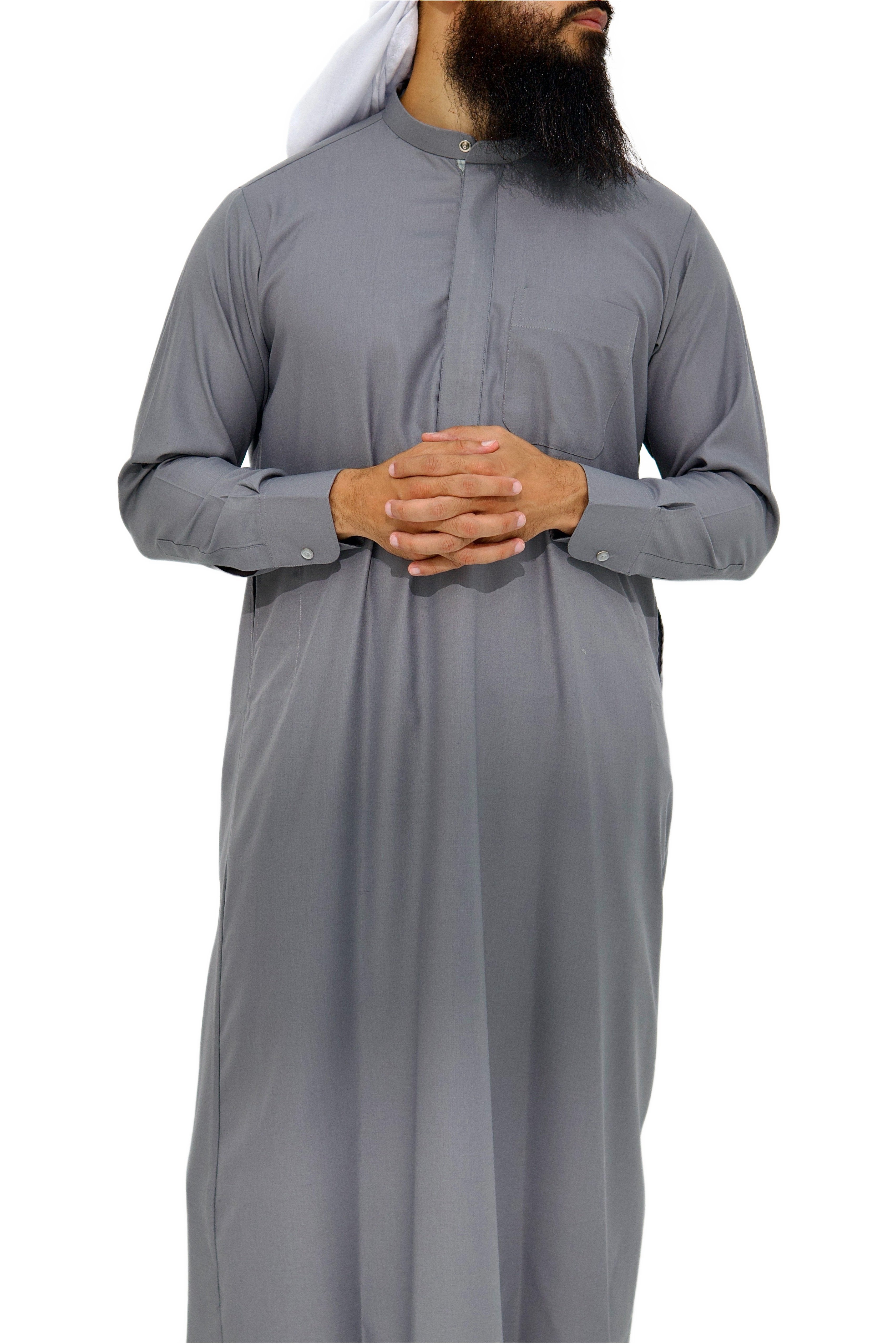 Qamis Saudi Coton gris