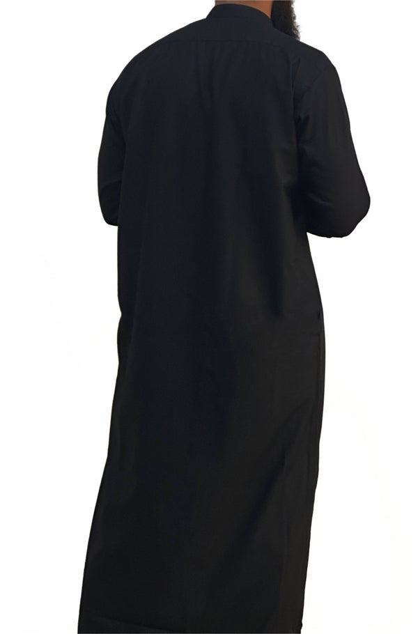 Qamis Saudi Coton noir
