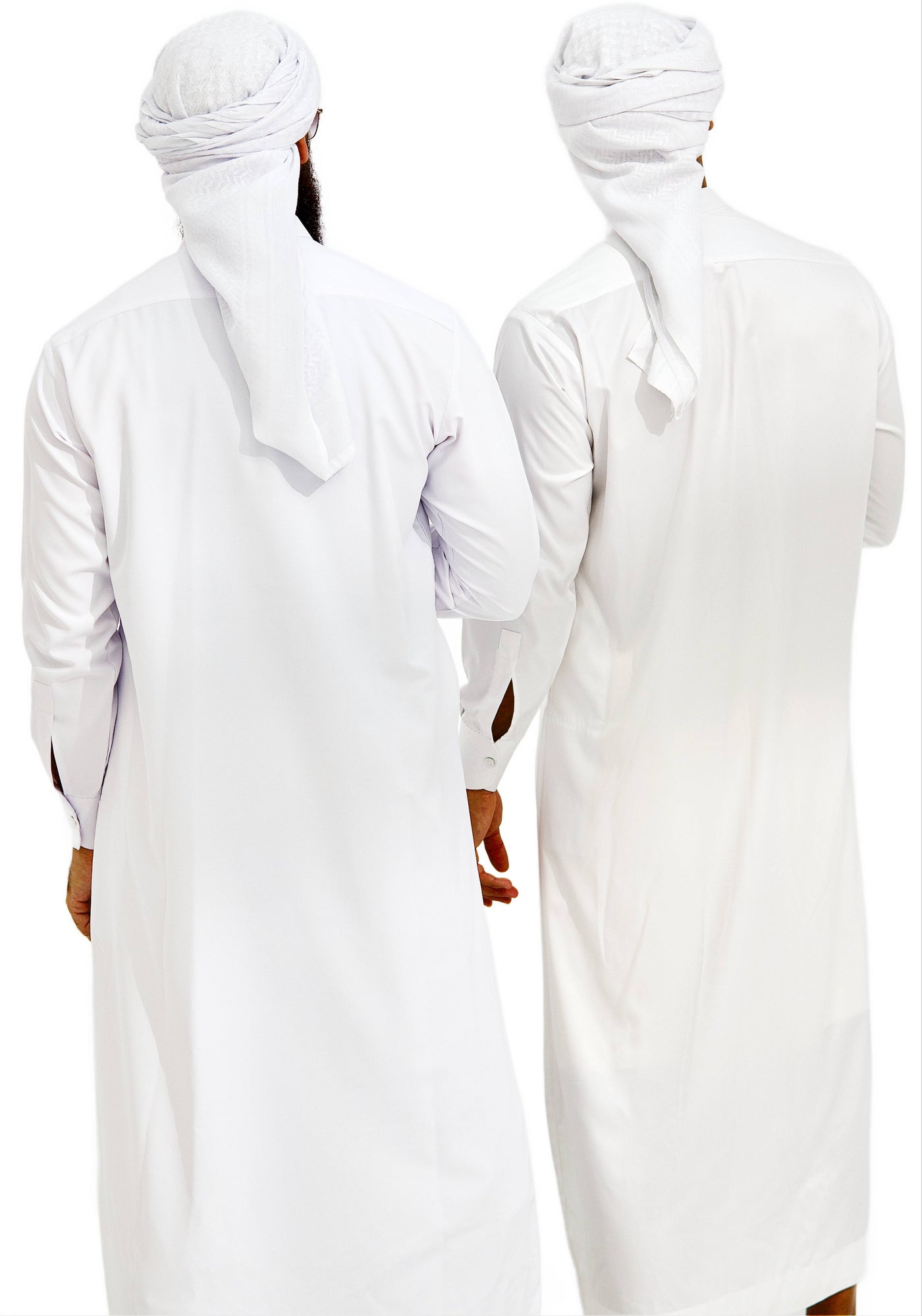 Qamis Saudi Satiné blanc