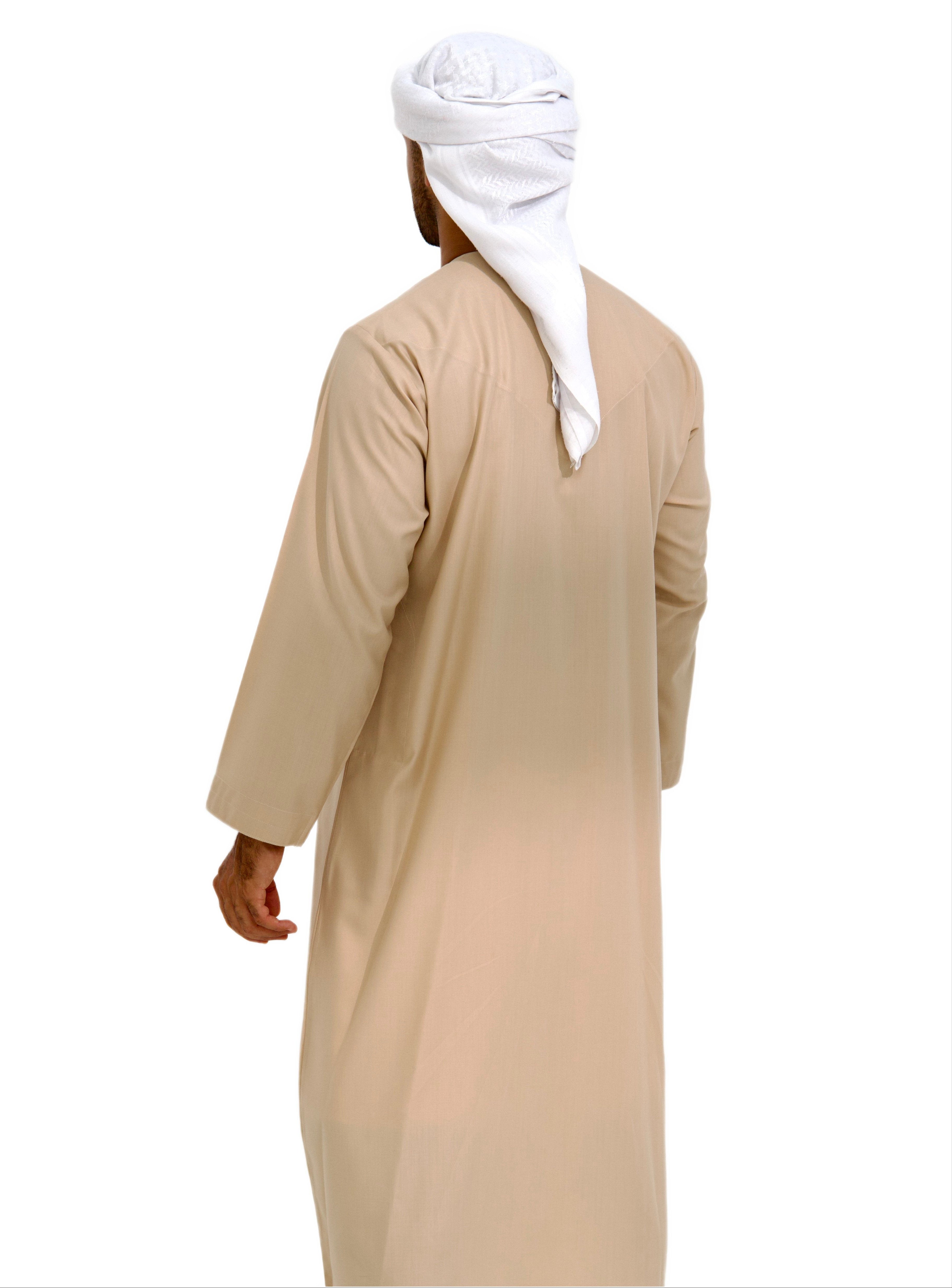 Qamis Emirati coton beige