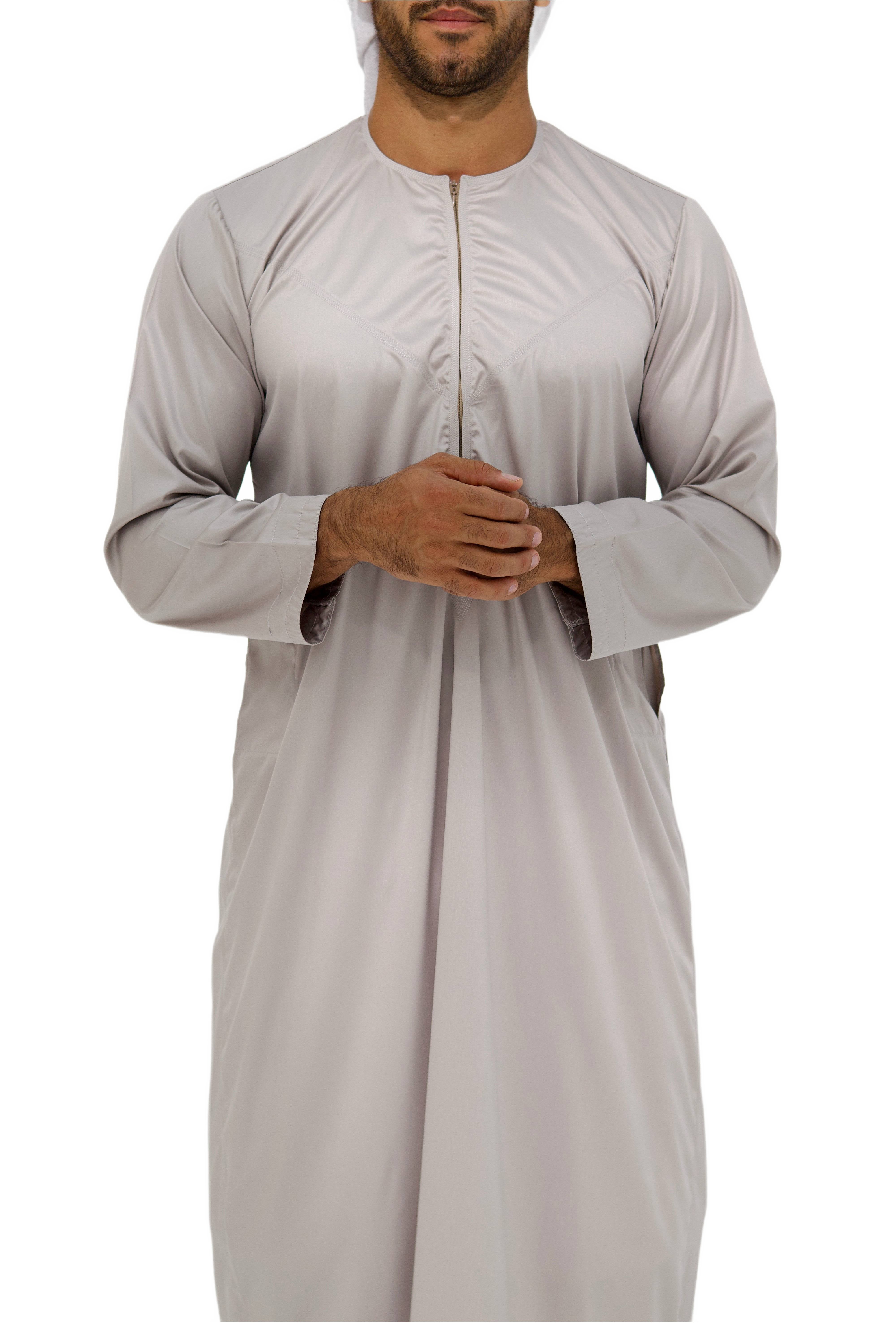 Qamis Emirati Satiné beige