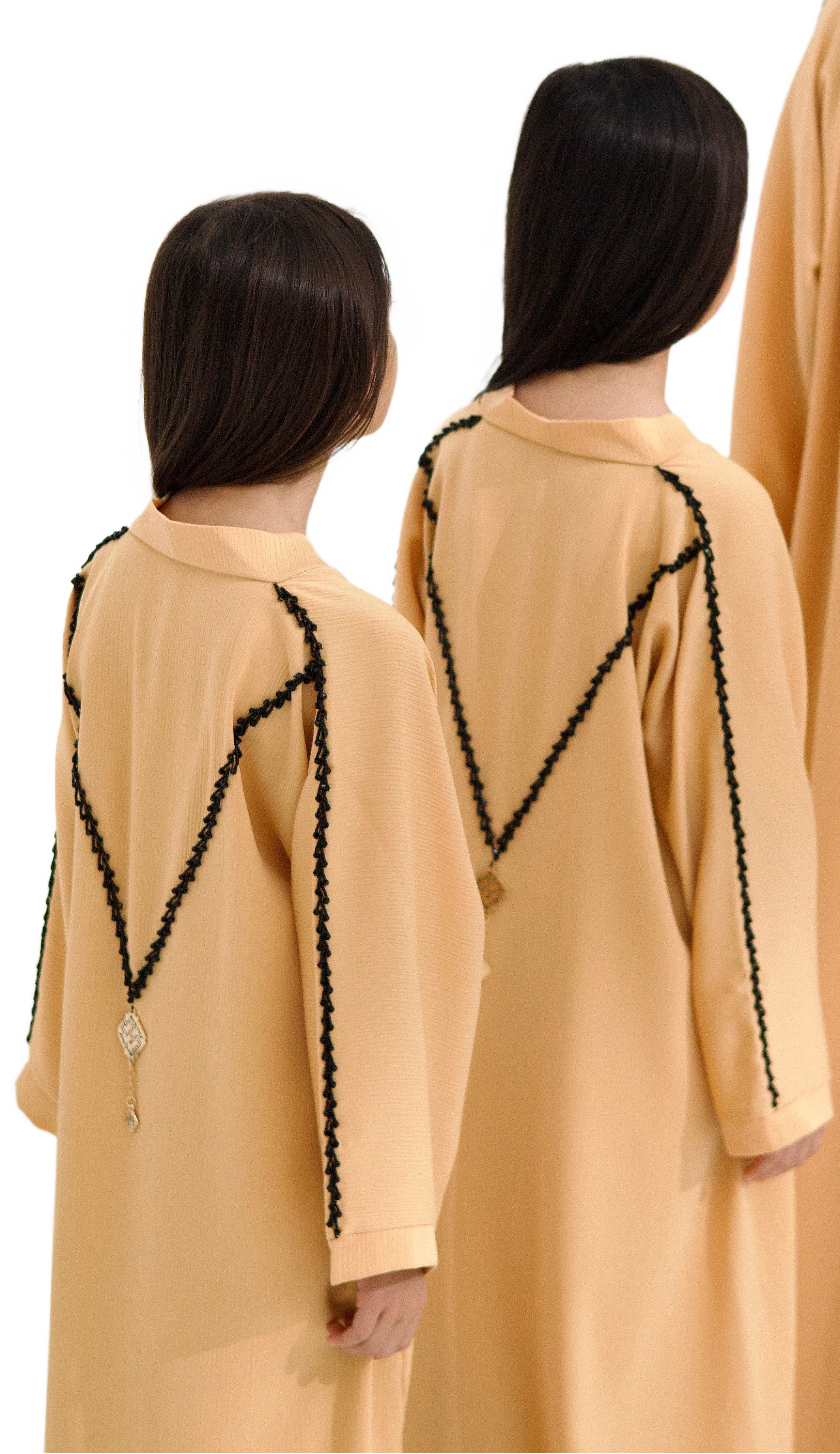 Abaya camel enfant